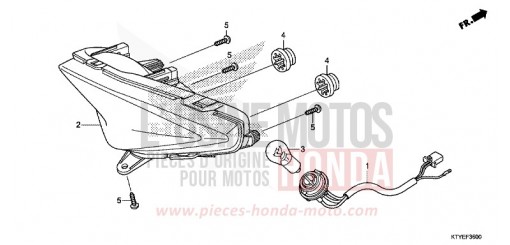 FANALE POSTERIORE CBR125RF di 2015